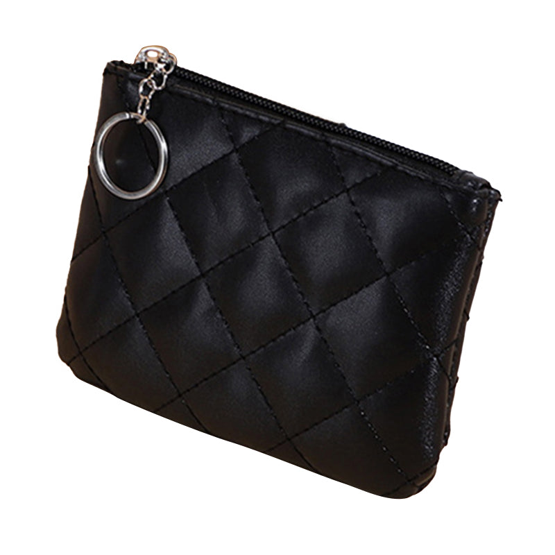 S-0028 Stylish Rhombic Grid PU Leather Zipper Coin Purse Cash Card Holder Women Small Wallet S-0028 Stylish Rhombic Grid PU Leather Zipper Coin Purse Cash Card Holder Women Small Wallet